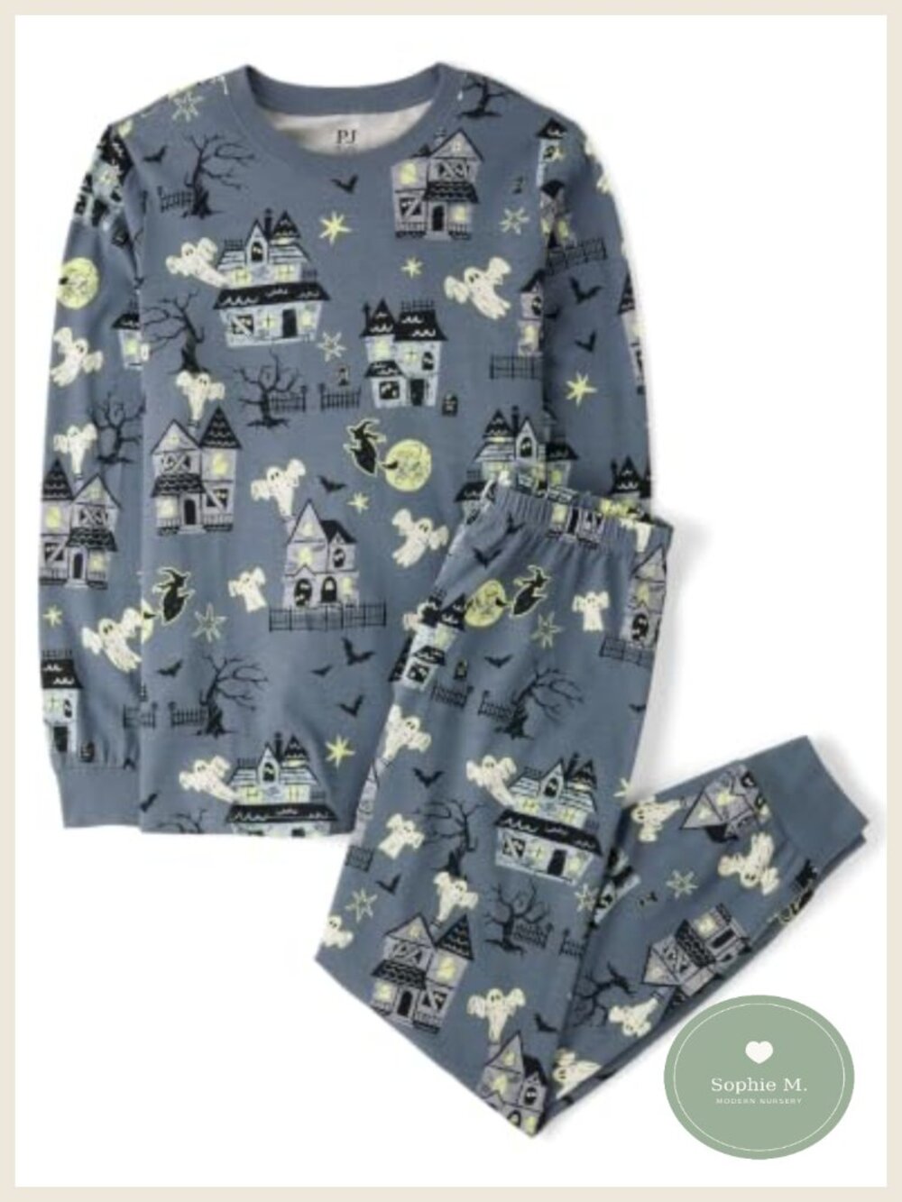 Family Matching Halloween Pajama Sets 100% Cotton Glow in the Dark Sleepwear